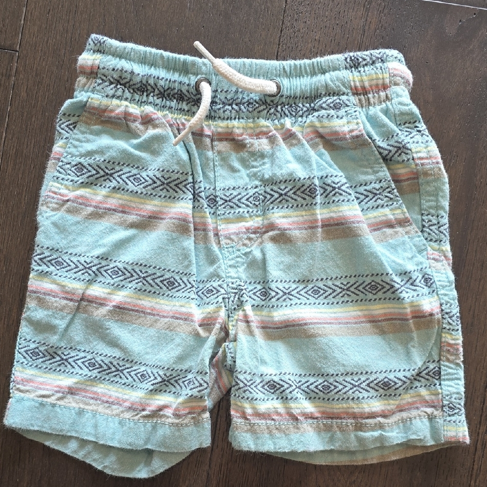 OshKosh B'gosh Blue and Gray Striped Shorts Boys